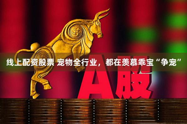 线上配资股票 宠物全行业，都在羡慕乖宝“争宠”